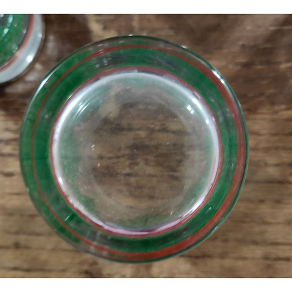 Set of 7 Vintage Libbey Christmas Pine Tree Rocks Glasses Set of 7  Snow Lowball - Picture 8 of 11